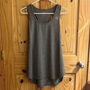 REEBOK Gray Athletic Racerback Tank Top